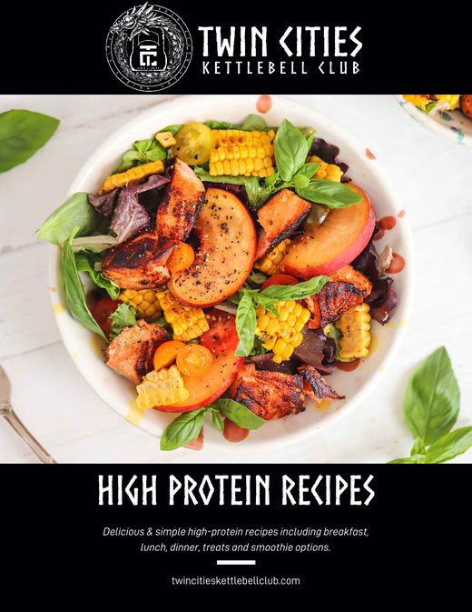 High Protein Recipes cover